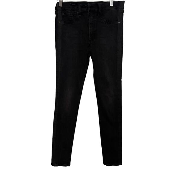 Rag & Bone Black Side Stripe High Rise Ankle Skinny Jeans Size 30 - Picture 2 of 6